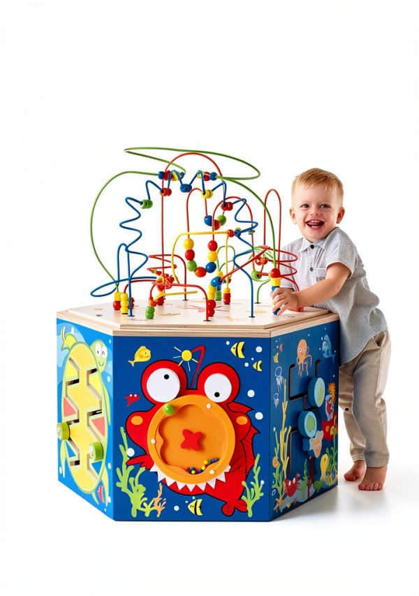 Hape Bead Maze for Kids 2-4 Years Baltic Birch Plywood-3