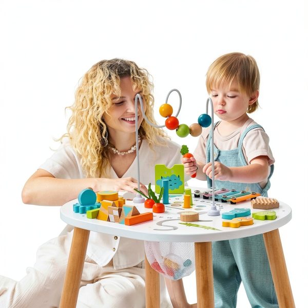 Goli Toys Wooden Activity Table for Toddlers-5