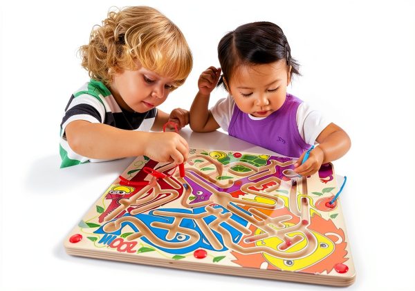 Hape Zoo'm Magnetic Maze Puzzle Toy for Kids-2