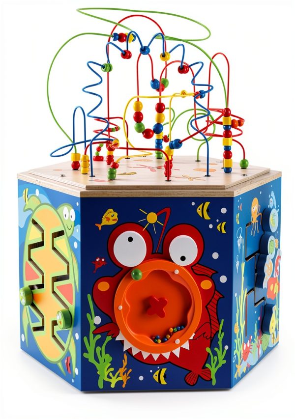Hape Bead Maze for Kids 2-4 Years Baltic Birch Plywood-0