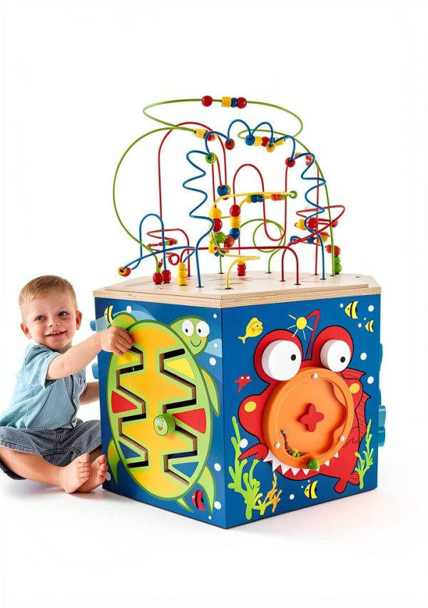 Hape Bead Maze for Kids 2-4 Years Baltic Birch Plywood-4