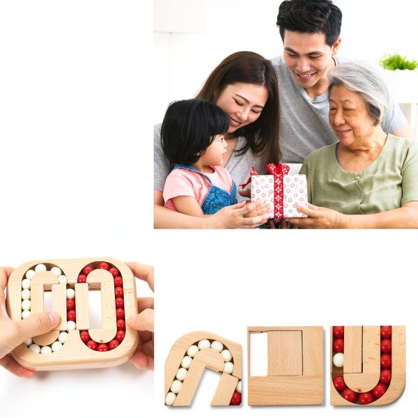 Toyvian Wooden Ball Stress Relief Fidget Toy for Adults-5