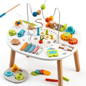Goli Toys Wooden Activity Table for Toddlers-0