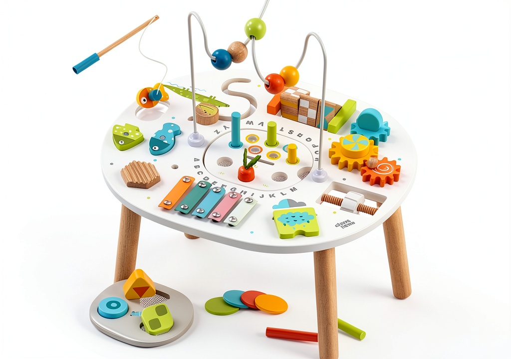 Goli Toys Wooden Activity Table for Toddlers