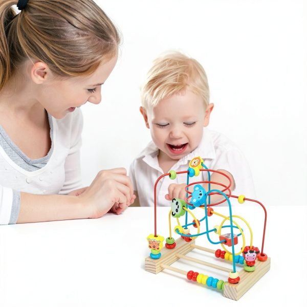 QZMTOY Wooden Bead Maze for Kids 3+ Years-3