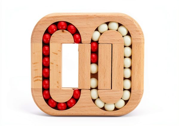 Toyvian Wooden Ball Stress Relief Fidget Toy for Adults-1