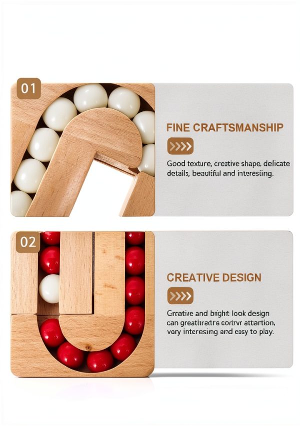 Toyvian Wooden Ball Stress Relief Fidget Toy for Adults-7