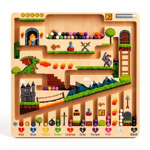 Abuesce Magnetic Color Maze Montessori Toy for Kids Ages 3-5-0