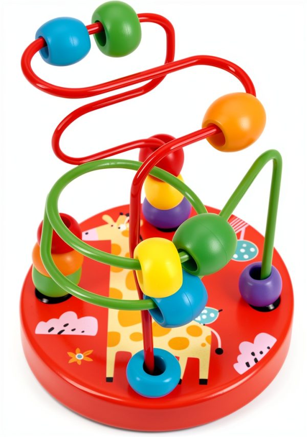 Nuby Wooden Bead Maze Toy for Toddlers Motor Skills-1