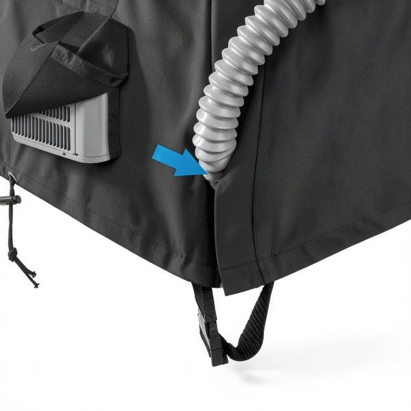 AKEfit Air Conditioner Cover Waterproof Windproof Black-5