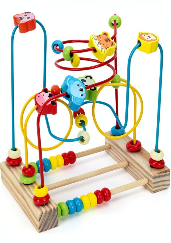 QZMTOY Wooden Bead Maze for Kids 3+ Years-4