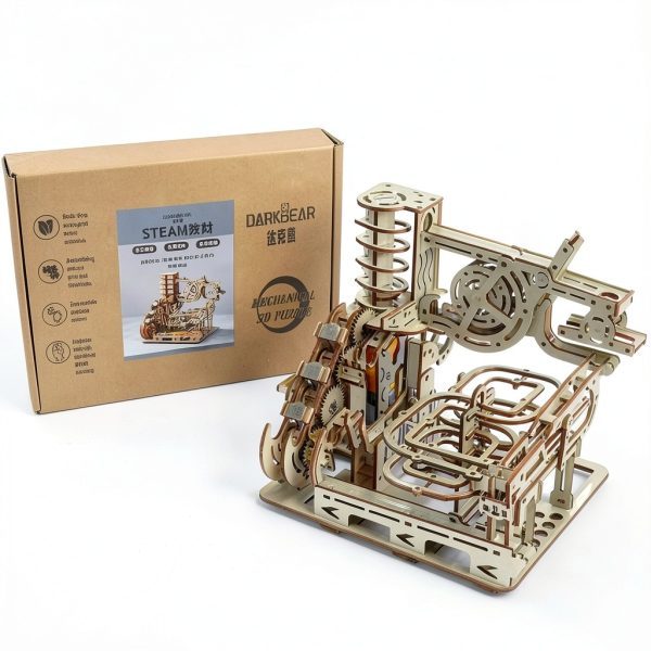 Generic 3D Wooden Puzzle Marble Slide Model for Adults-4
