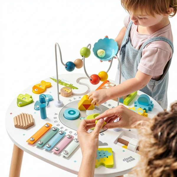 Goli Toys Wooden Activity Table for Toddlers-2