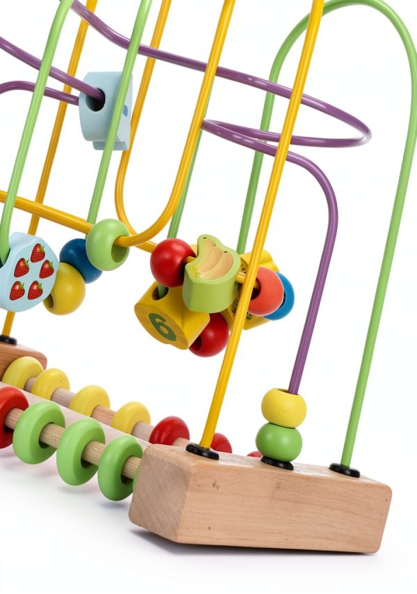 Pilipane Wooden Bead Maze for Toddlers Educational Toy-4