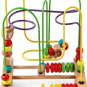 Pilipane Wooden Bead Maze for Toddlers Educational Toy-0