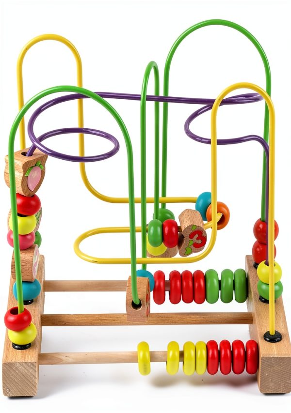 Pilipane Wooden Bead Maze for Toddlers Educational Toy-0