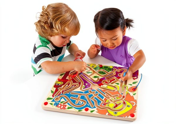 Hape Zoo'm Magnetic Maze Puzzle Toy for Kids-5