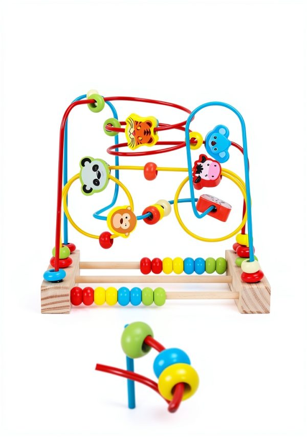 QZMTOY Wooden Bead Maze for Kids 3+ Years-1