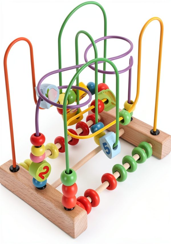 Pilipane Wooden Bead Maze for Toddlers Educational Toy-6
