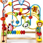QZMTOY Wooden Bead Maze for Kids 3+ Years-0