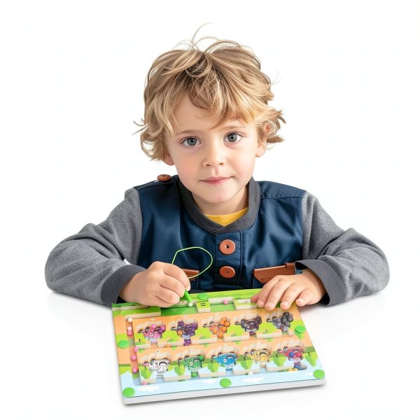 WOODENFUN Bead Maze Wooden Educational Toy for Toddlers-5