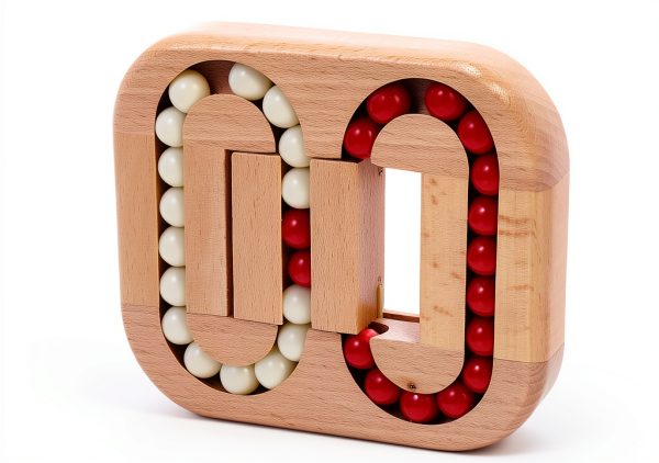 Toyvian Wooden Ball Stress Relief Fidget Toy for Adults-4