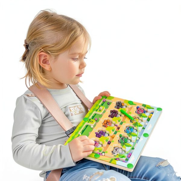 WOODENFUN Bead Maze Wooden Educational Toy for Toddlers-4