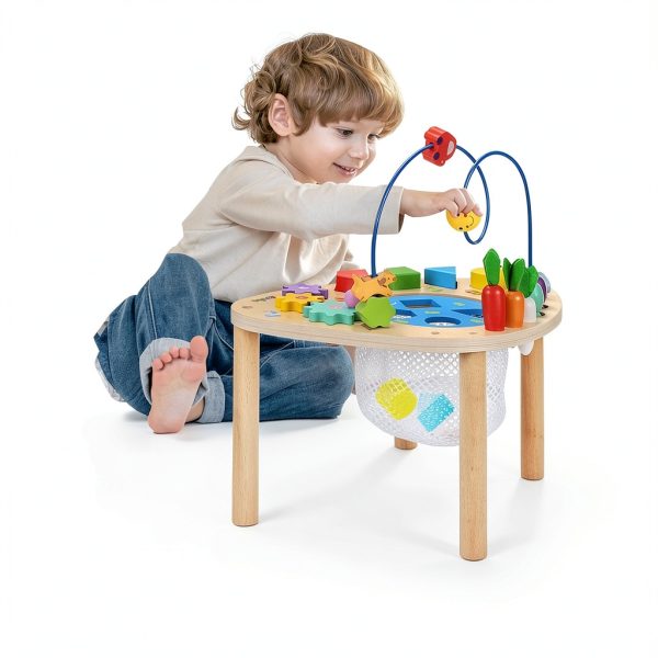 zhusi Bead Maze Activity Table for 1 Year Olds-3
