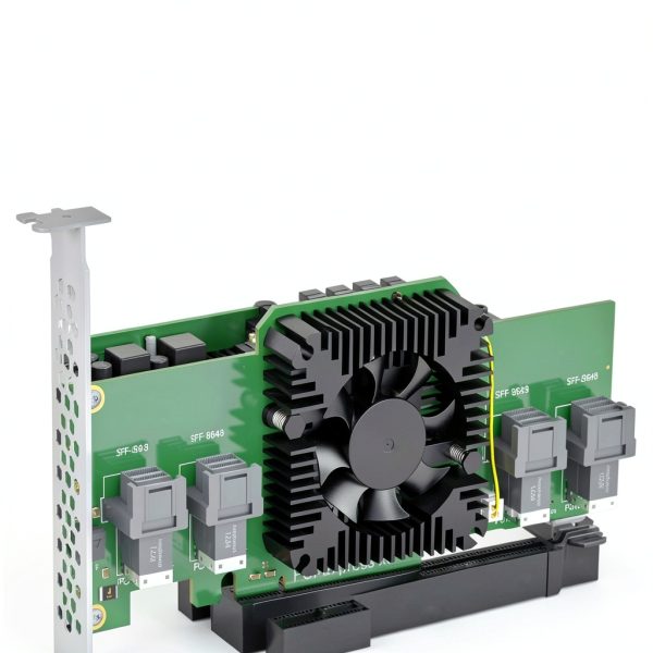GLOTRENDS PCIe 3.0 x8 to 4 Port SFF8643 Adapter-6