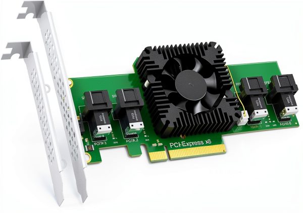 GLOTRENDS PCIe 3.0 x8 to 4 Port SFF8643 Adapter-0