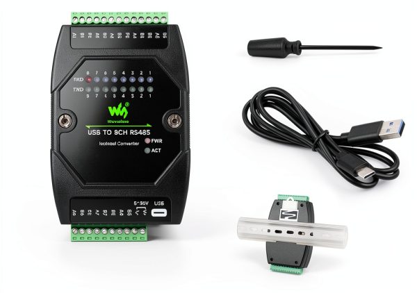 USB to 8CH RS485 Isolated Converter UeeKKoo 8‑Channel Adapter-0
