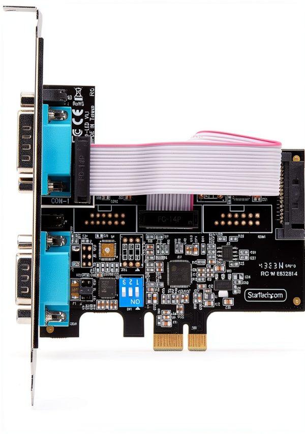 StarTech PCI Express Serial Card 2-Port Black 2S232422485-PC-CARD-4