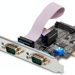 StarTech PCI Express Serial Card 2-Port Black 2S232422485-PC-CARD-0