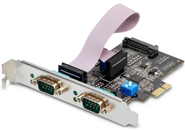 StarTech PCI Express Serial Card 2-Port Black 2S232422485-PC-CARD-0