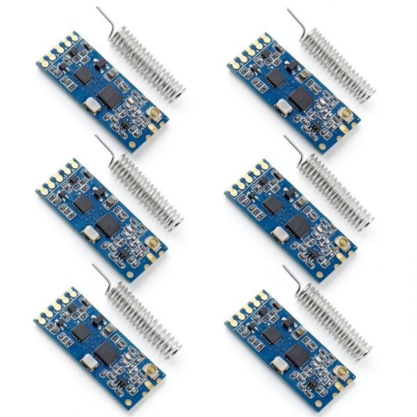 YOURRYONG HC-12 SI4438 6Pcs Serial Port Module Compact Lightweight-0