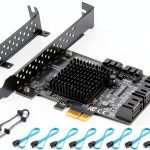 YBBOTT SATA 8 Port PCIe Card with Advanced Heatsink PCE 8SAT-0