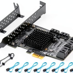 YBBOTT SATA 8 Port PCIe Card with Advanced Heatsink PCE 8SAT-0