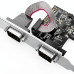 2-Port PCIe RS-232 DB9 Serial Port Card - Windows XP/7/8/10/11 & Linux Compatible (32/64bit) for Fast Data Transfer (PCIe1X Dual Serial Card)-0