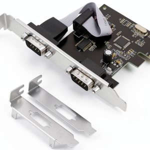 PCIe Serial Expansion Card GODSHARK 2-Port DB9 RS232 x1 Adapter-0